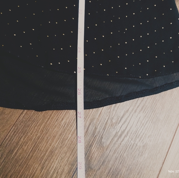 Reitmans Black Sheer Sleeveless Studded Blouse Top Size 13 - Picture 8 of 8